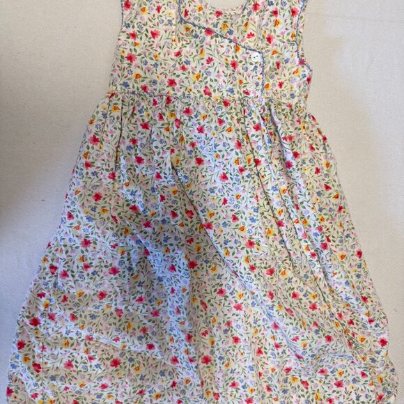 Vintage Strasburg Floral Light Blue Maxi Dress Little Girl 5 - Picture 2 of 4